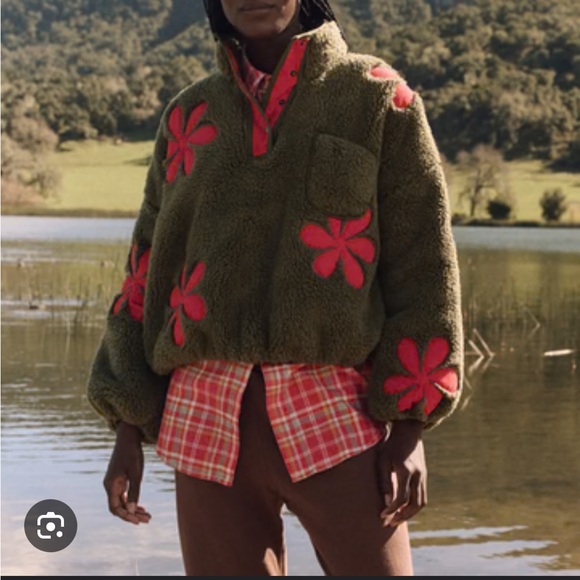 THE GREAT. Tops - THE GREAT Patch Pocket Countryside Pullover, size 1 (Small)